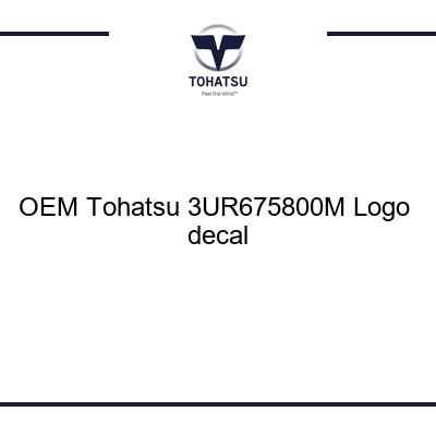 3UR675800M Logo decal - Tohatsu Outboards Parts