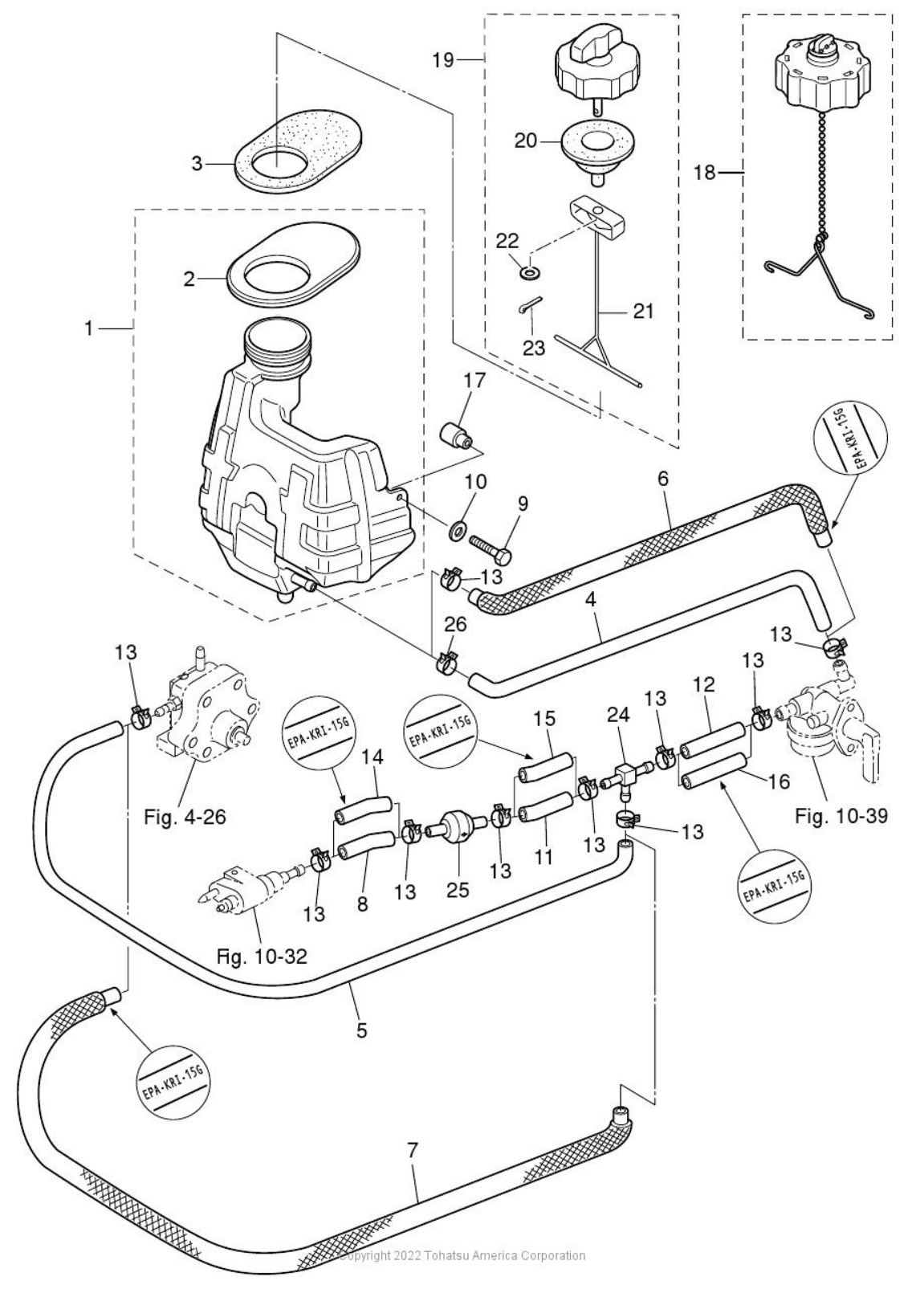 13 INTEGRAL FUEL TANK Archives - Tohatsu Outboards Parts