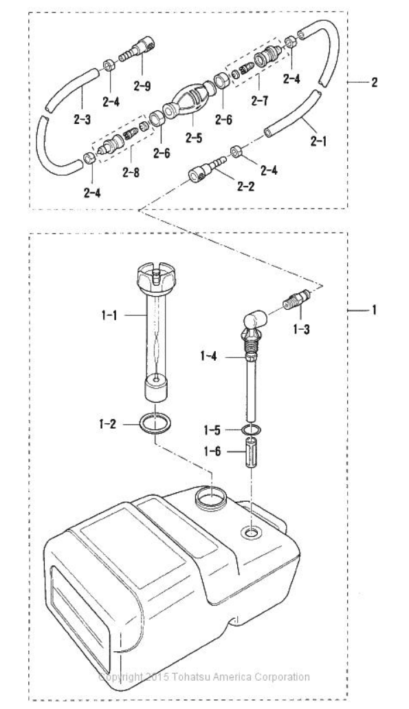 26 SEPARATE FUEL TANK Archives - Tohatsu Outboards Parts